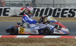 Odrhan Henry at the Lonato Winter Cup with Mach1 Kart