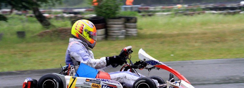 Lucas Speck with Mach1 Kart at the ADAC Kartmasters