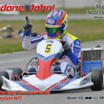 John Norris at the DKM Final in Genk with Mach1 Kart
