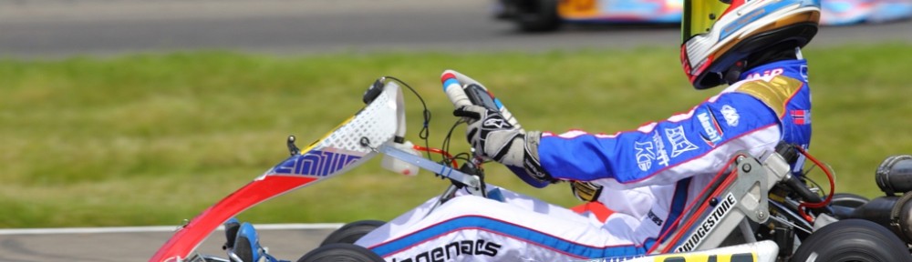 Nicolai Hagenaes with Mach1 Kart at the WSK Euro in Genk